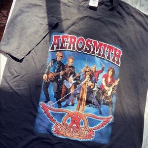 2001 Aerosmith Just Push Play Tour Tee